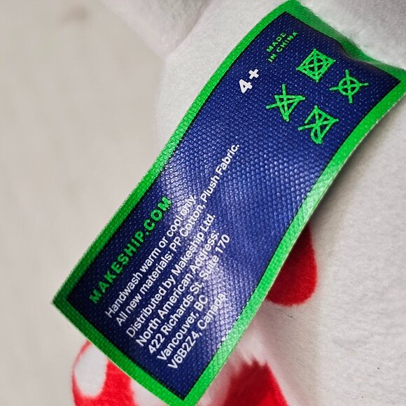 New Red White Cow Mushroom Plush Plushie November 2023 Makeship Make Ship 773 - Picture 6 of 11